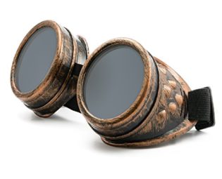 4sold (TM) Steampunk Black Cyber Goggles Rave Goth Vintage Victorian like Sunglasses (copper) steampunk buy now online