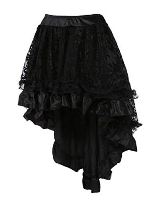 SBD Womens Steam Punk Gothic Lolita Style High Low Fancy Dress Lace Corset Skirt (S) steampunk buy now online