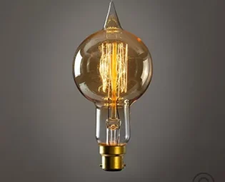 Vintage 40w BC B22 Unique Designer 'Sultan' Style Squirrel Cage Steampunk Edison Deco Amber Light Bulb steampunk buy now online