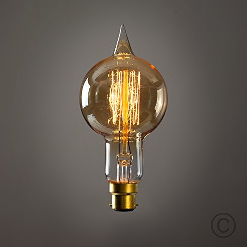 Vintage 40w BC B22 Unique Designer 'Sultan' Style Squirrel Cage Steampunk Edison Deco Amber Light Bulb steampunk buy now online