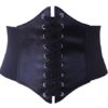 ELASTIC CINCHED WIDE CORSET BELT RED, BLACK & WHITE steampunk buy now online