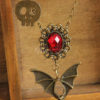 Red Metal Skull Gothic Lolita Necklace steampunk buy now online