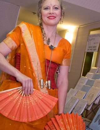 Madame Hera von Hedwig in a Sari at Steampunk Worlds Fair steampunk buy now online