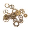 Steampunk Gears Charms Jewellery Making Findings Pack of 17 Bronze steampunk buy now online
