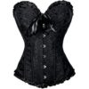 U-Pretty Women's Lace Up Boned Overbust Corset Bustier Top Body Shaper 8819 (6X-Large(Fit Waistline 38"-40"), Black) steampunk buy now online