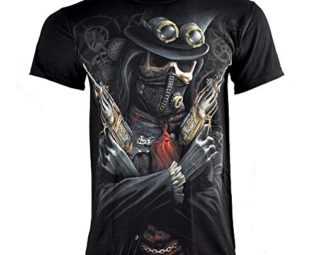 Spiral Direct Steampunk Bandit T Shirt (Black) - Large steampunk buy now online