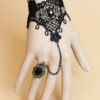 Gothic Black Cut Out Cotton Blend Lolita Bracelet steampunk buy now online