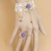 Sweet Purple Cotton Blend Gothic Lolita Bracelet steampunk buy now online