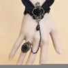 Gothic Black Butterfly Cotton Blend Lolita Bracelet steampunk buy now online
