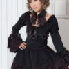 Black Bows Lace Cotton Gothic Lolita One-Piece steampunk buy now online
