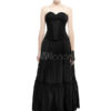 Black Gothic Lolita Dress Strapless Maxi Dress steampunk buy now online