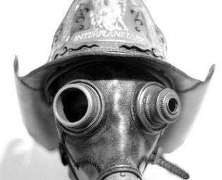 Steampunk mask | Fire master | black and white steampunk buy now online