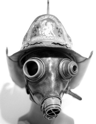 Steampunk mask | Fire master | black and white steampunk buy now online