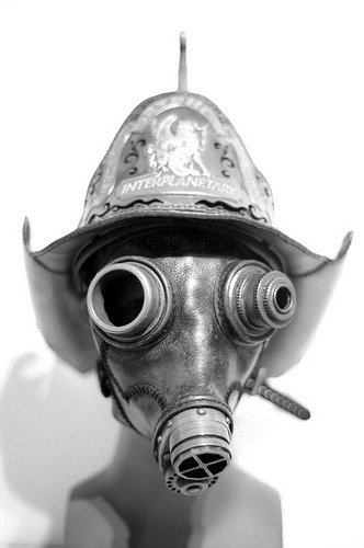 Steampunk mask | Fire master | black and white steampunk buy now online