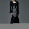 Black Lolita Gothic Dress Slim Fit Maxi Dress steampunk buy now online