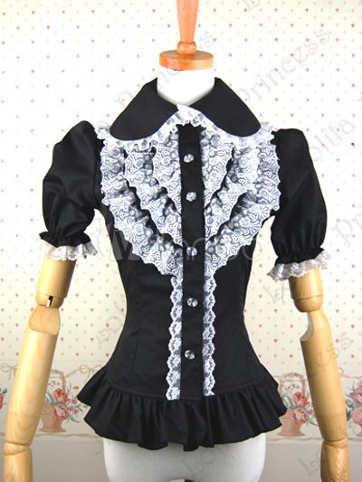 Gothic Ruffled Trim Pure Cotton Lolita Jackets steampunk buy now online