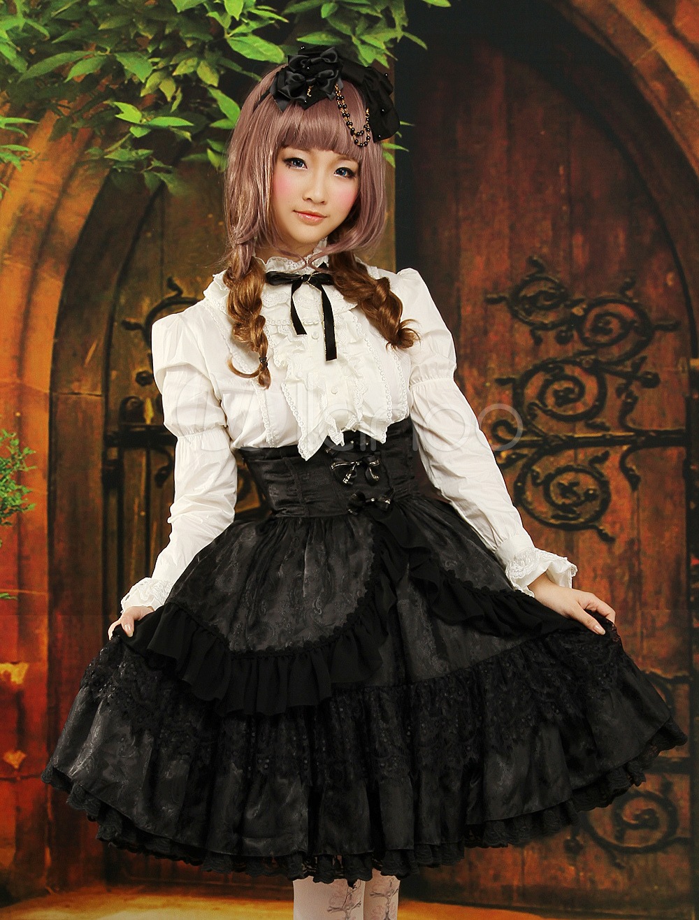 Gothic Multi Color Jacquard Sweet Lolita Outfits steampunk buy now online