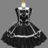 Black Bows Cotton Gothic Lolita Dress steampunk buy now online