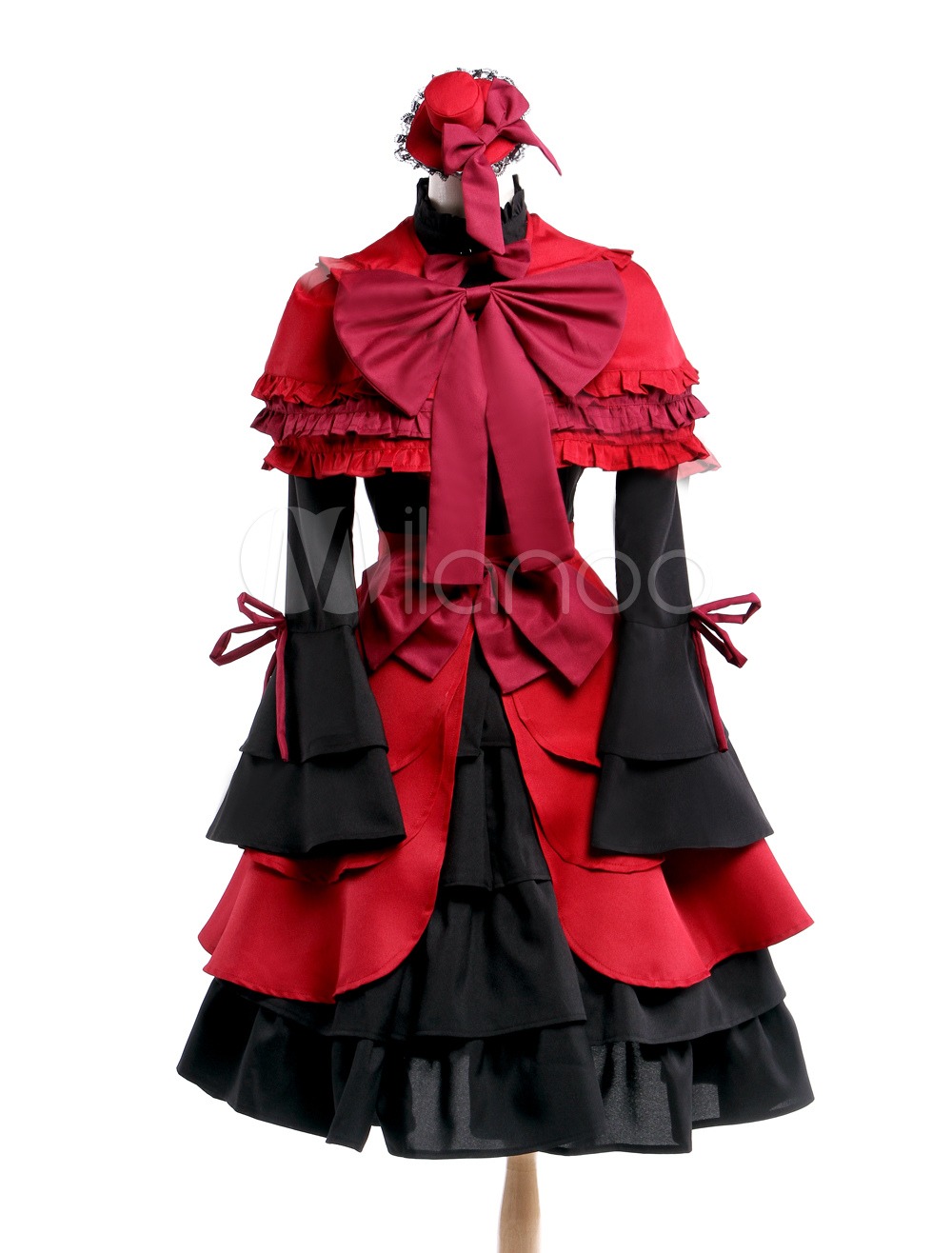 K Kushina Anna Cosplay Costume Red Gothic Lolita Dress steampunk buy now online