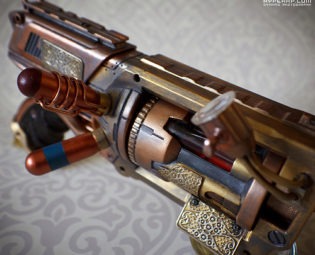 Steampunk Gun : 5 : Nerf Maverick : TinkSPG steampunk buy now online