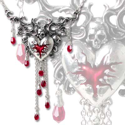 Bleeding Heart - Gothic Necklace steampunk buy now online