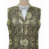 Noble Black Golden Floral Jacquard Steampunk Waistcoat Halloween cosplay costume steampunk buy now online