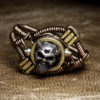 steampunk Jewelry Ring made by CatherinetteRings with skull and clock parts steampunk buy now online