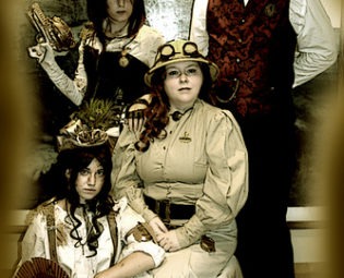 Steampunk Family Portrait - Dragoncon 2008 steampunk buy now online