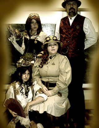 Steampunk Family Portrait - Dragoncon 2008 steampunk buy now online
