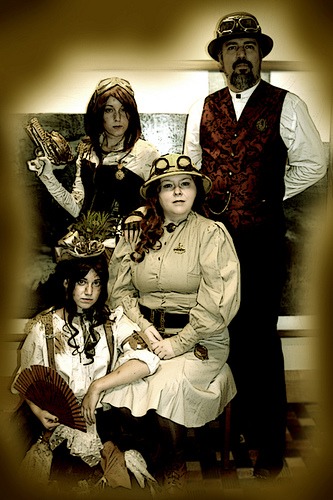 Steampunk Family Portrait - Dragoncon 2008 steampunk buy now online