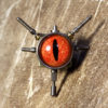 Steampunk Jewelry Tie Tack - Reptile taxidermy glass eeye and clock parts steampunk buy now online