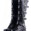 Gothic Black Lolita Boots Square Heels Platform Shoelace Straps Buckles steampunk buy now online Gothic Black Lolita Boots Square Heels Platform Shoelace Straps Buckles steampunk buy now online