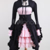 Black And Pink Cotton Gothic Lolita Dress steampunk buy now online