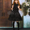 Black Short Sleeves Bows Cotton Gothic Lolita Dress steampunk buy now online