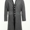 Cool Charcoal Gray Jazz Cloth Mens Long Coat steampunk buy now online