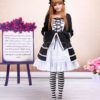 Cotton Black And White Long Sleeves Cotton Gothic Lolita Dress steampunk buy now online