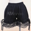 Sweet Black Cotton Lolita Bloomers Lace Trim Bow Ribbon steampunk buy now online