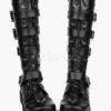 Gothic Black Lolita Boots Sraps Buckles Shoelace steampunk buy now online