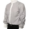 Gray Stripe Pure Cotton Men's Modern Steampunk Shirts steampunk buy now online