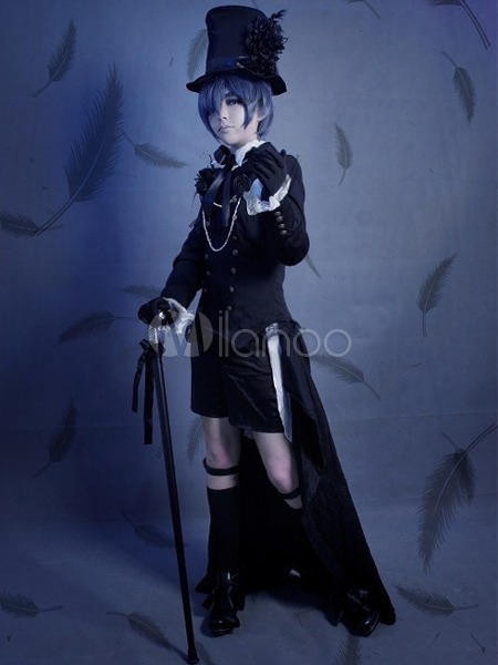 Black Butler Kuroshitsuji Ciel Halloween Cosplay Costume steampunk buy now online