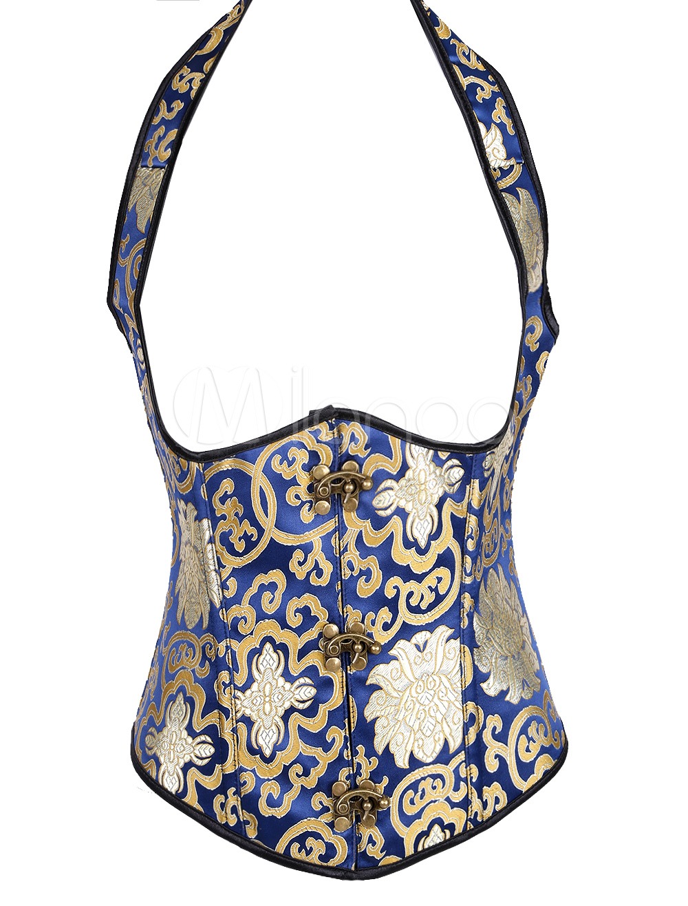 Multi Color Punk Toggle Embroidery Underbust Steampunk Corset steampunk buy now online