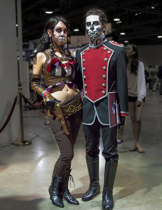 Cosplay Lady Mechanika and Lord Blackpool - Steampunk - Long Beach Comic Con 2012 steampunk buy now online