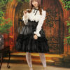 Gothic Style Black Ruffles Jacquard Lolita Skirts steampunk buy now online