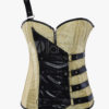 One Shoulder Blonde Gothic PU Synthetic Women's Corset steampunk buy now online