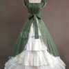 Gothic Green Short Sleeves Lolita One-Piece steampunk buy now online