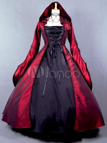 Gothic Poplin Long Sleeves Lolita Witch Dress steampunk buy now online