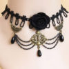 Gothic Layered Black Metal Lolita Necklace steampunk buy now online