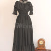 Tailor Made Only Gothic Black Cotton Knotted Lolita Dress steampunk buy now online