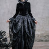 Black Court Gothic Dress Polyester Punk Dress steampunk buy now online