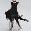 Gothic Vampire Dress With Irregular Hemline Steampunk Laced Dress steampunk buy now online